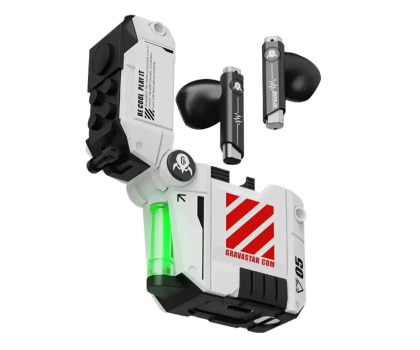 Słuchawka bezprzewodowa Gravastar Sirius P5 Defense Mecha White Wireless Headphones
